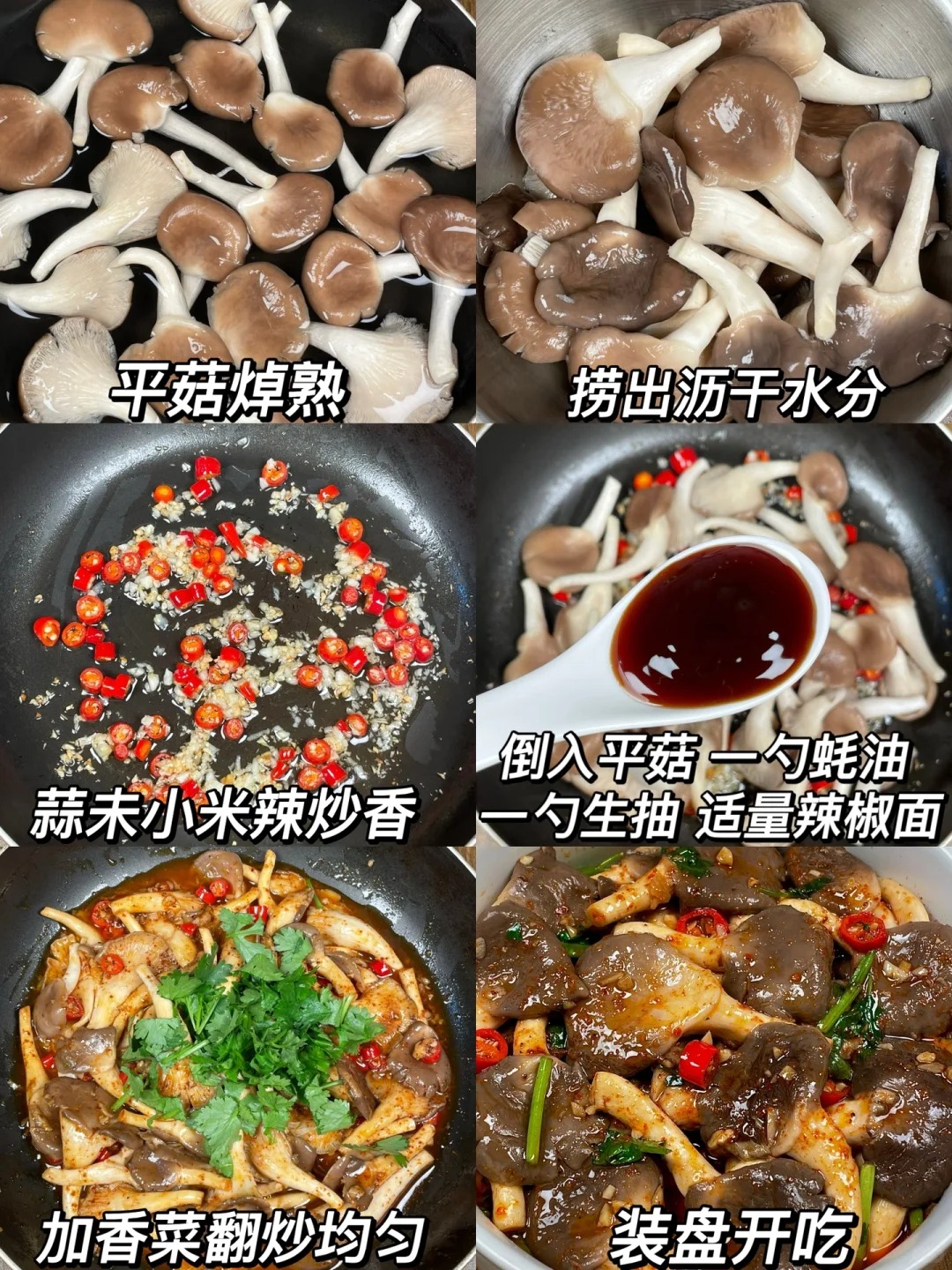 香辣平菇这样做比肉还好吃，清爽解腻！
平菇鲜甜嫩滑吸满汤汁，酱香浓郁，香辣过瘾！