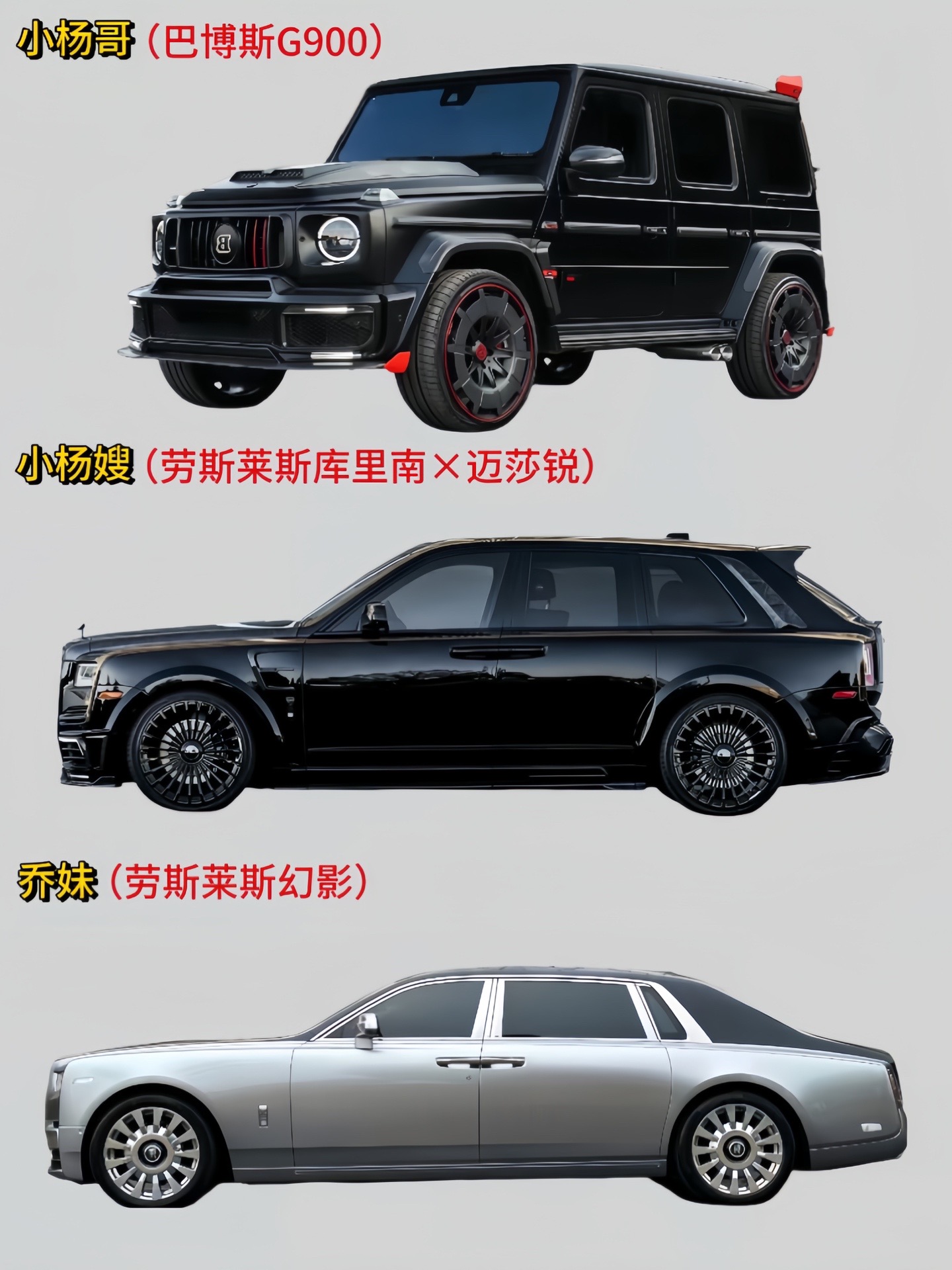 三只羊的网红们都有哪些座驾？