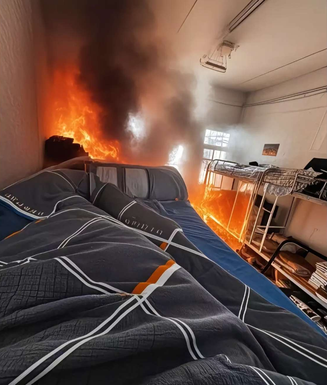 舍友的床着火了怎么办？