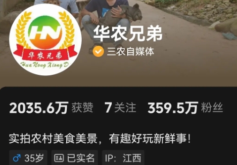 网红三农博主华农兄弟又开始养竹鼠了。

华农兄弟当年在网络上走红是因为他们经常找