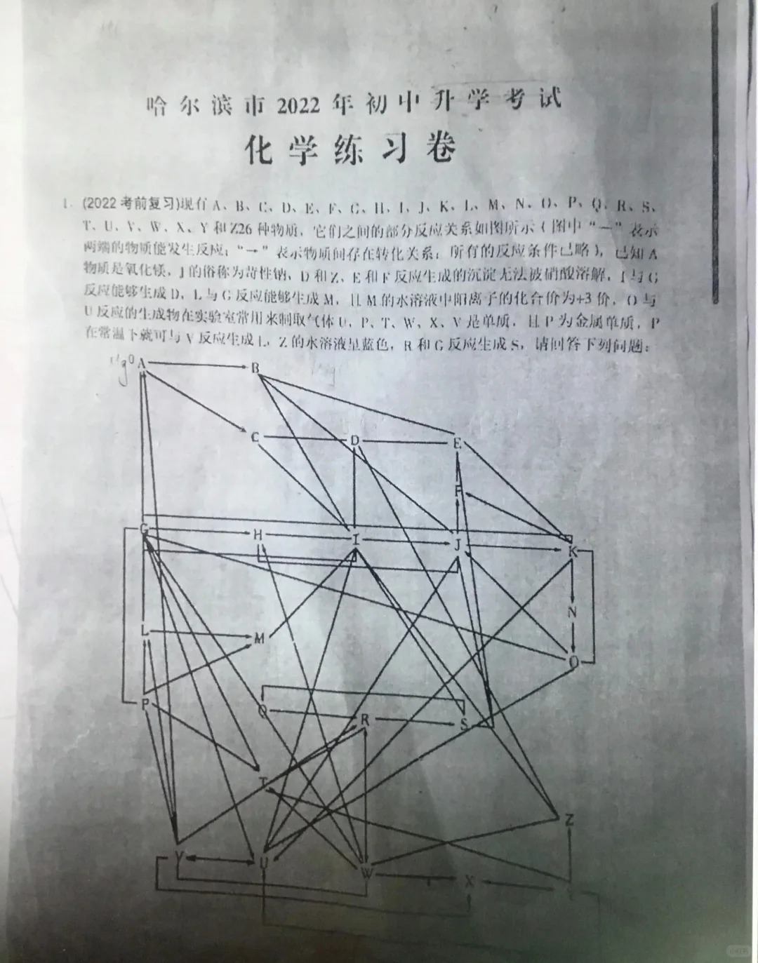 逆天的化学题
逛化学吧的时候翻出来的题 无聊的来玩一下