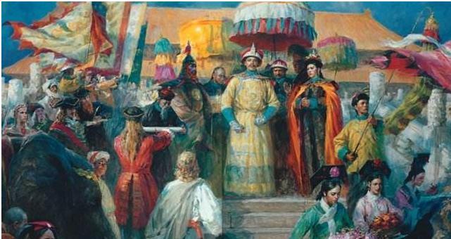 1792年，英国使团在乔治·马戛尔尼爵士带领下访问中国，旨在开拓贸易与建立外交关