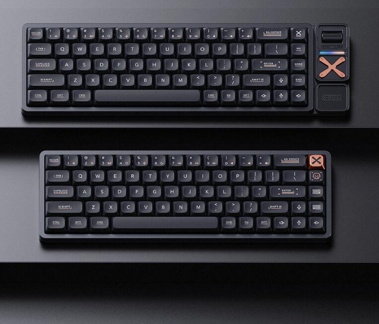 IQUNIX 新品 MG65 系列矮轴机械键盘现已开启预售，提供夜游黑与雾苏白两