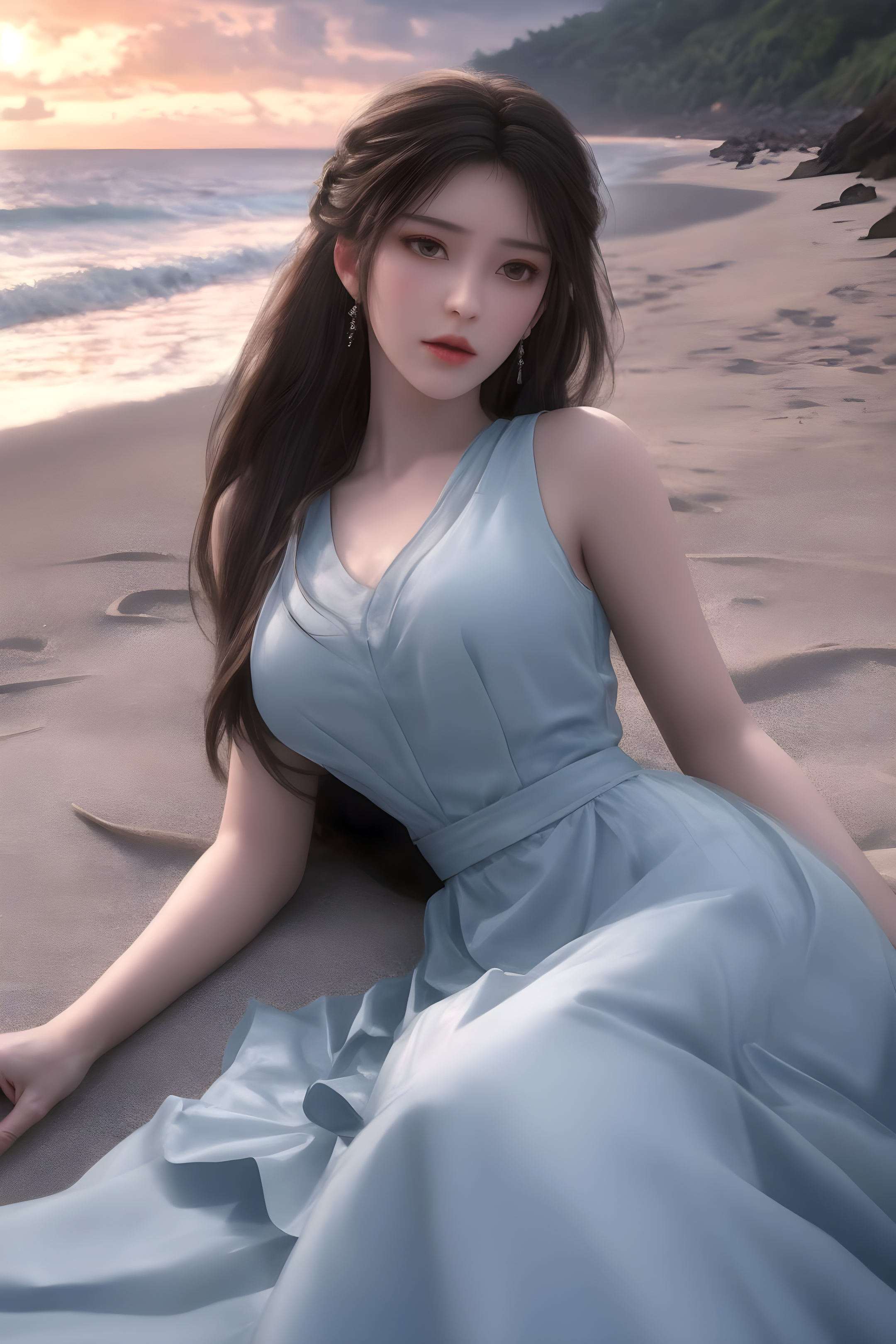 国漫女神AI绘画｜最美的火桑女神：火灵儿任繁华落尽，唯灵儿永在！