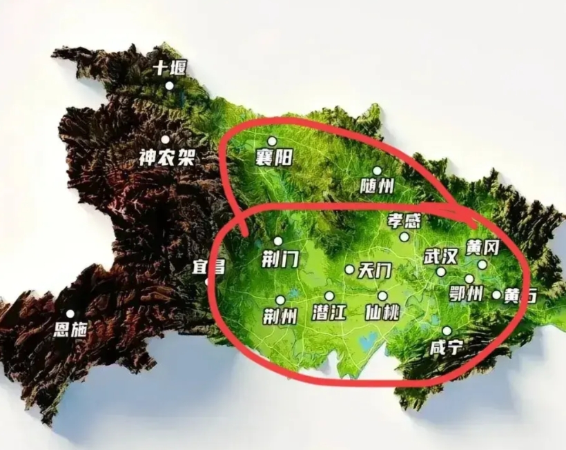 我国内陆最好的一块地，比四川强太多

湖北绝对内陆最好一块地，武汉九省通衢，位置