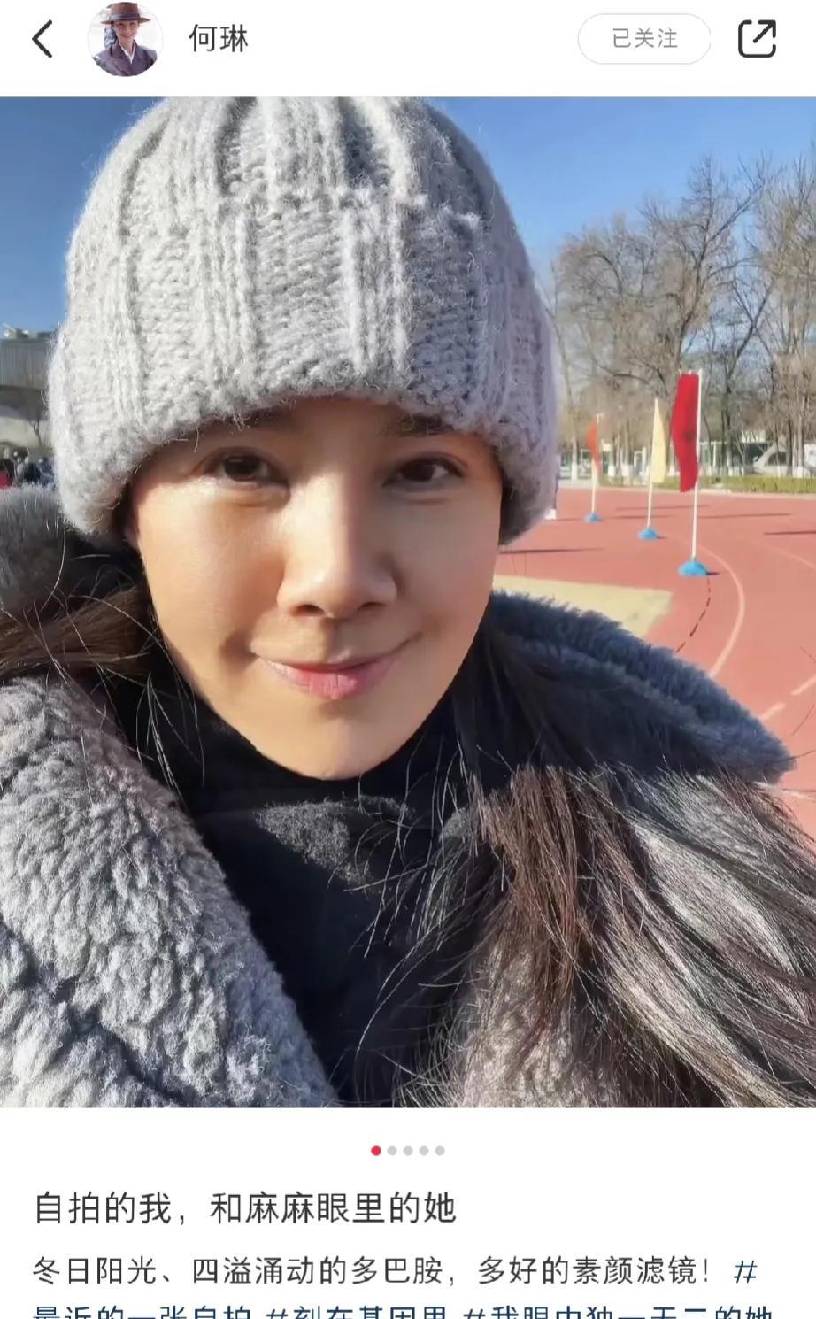 哈？这是何琳！怎么怪怪的，跟演《麻辣婆媳》《大明宫词》时比起来很不一样，也说不上
