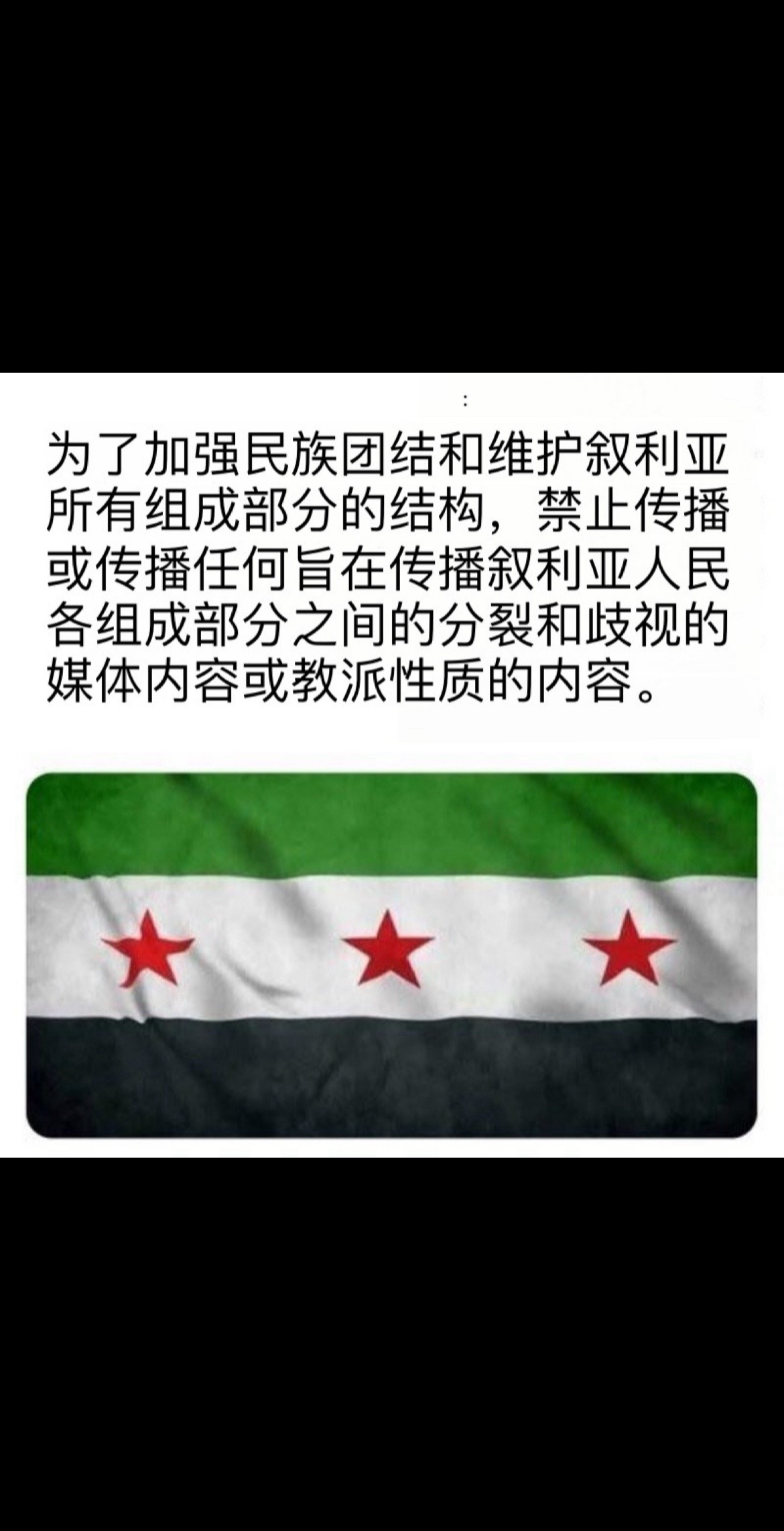 叙利亚过渡政府总统办公室发布声明