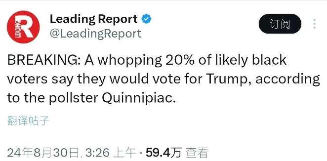根据民调机构的数据，有高达20%的黑人选民可能支持懂王！
懂王是迈克尔·杰克逊最