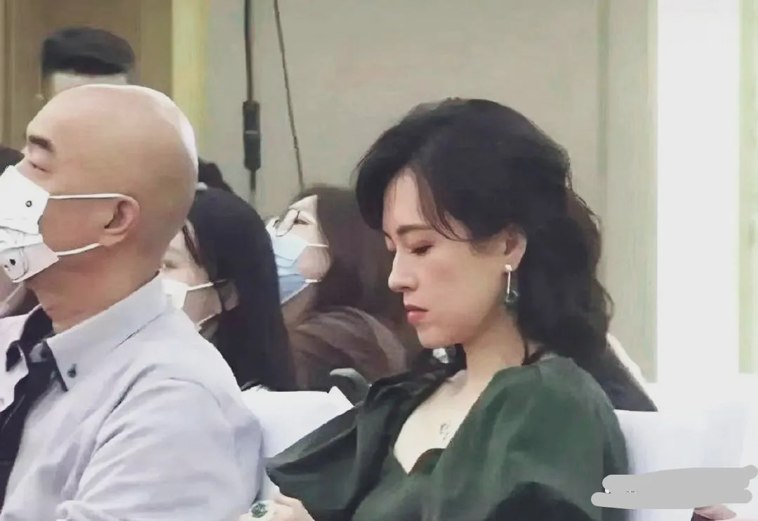 章子怡严肃起来看着冷挺脸的，生人勿扰模式，看着不太好惹