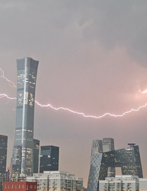 只想到课文里的“狂风卷积着乌云”

现在玻璃全都挂满了雨水，外面狂风大作，电闪雷