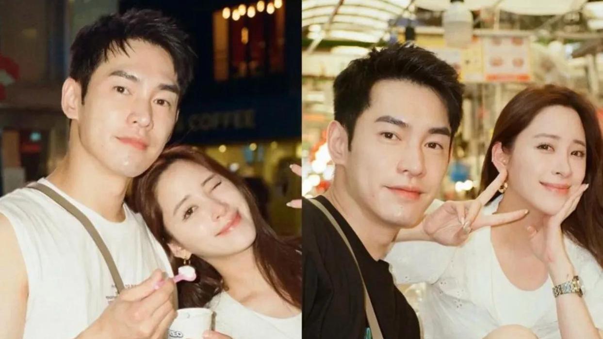 欧阳妮妮晒出儿子正脸照，双眼皮抢镜，遗传了好基因一家颜值都高