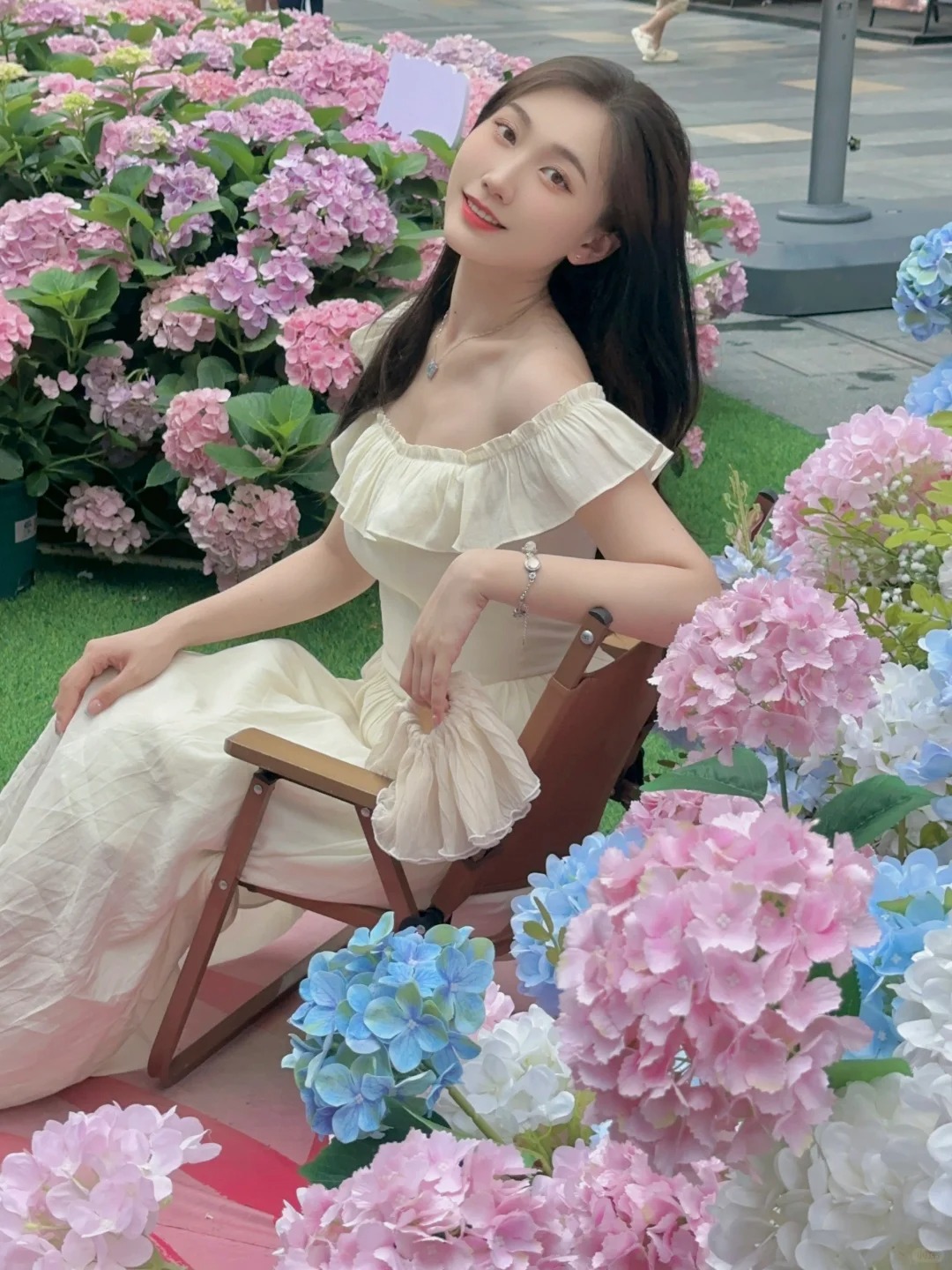 和绣球花的合照🌸