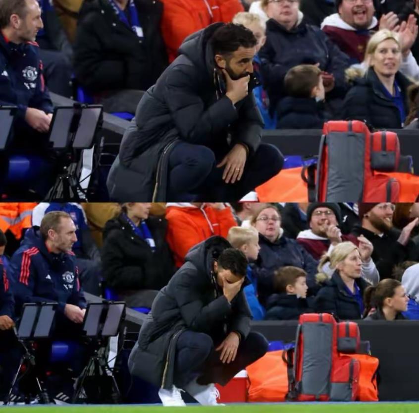 现在的阿莫林面临滕哈赫时期共同的难题，也是曼联官宣阿莫林之后我谈过的难题：打造战