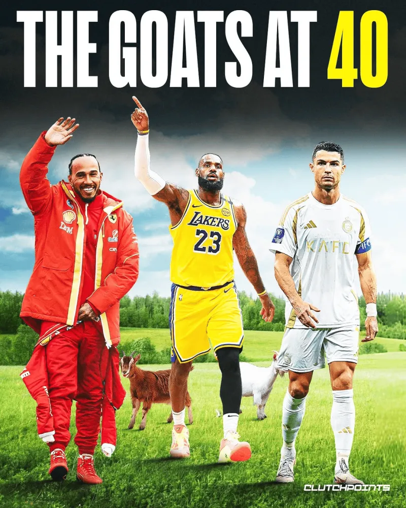 GOAT！美媒：40岁的詹姆斯、C罗、汉密尔顿还在发光发热
