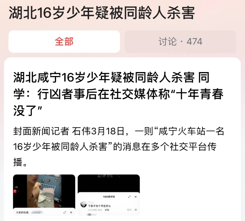 “这个未成年人应当要承担刑事责任！”湖北咸宁，刚过完16周岁生日的男子帮朋友调解