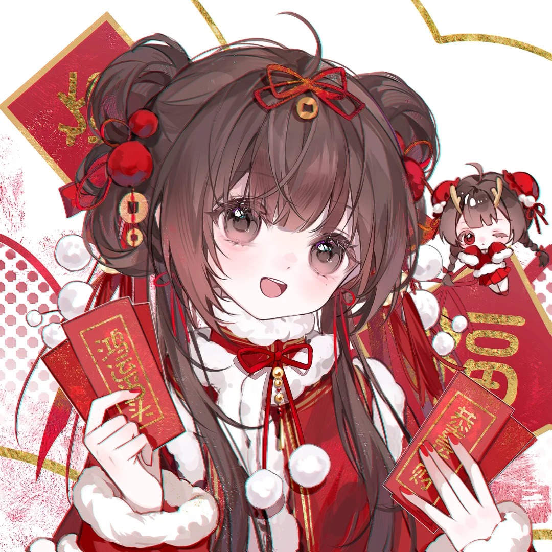 摸鱼分享｜新年主题摸鱼头公开合集
#新年贺图
 #原创头像 #美化 #私人稿件 