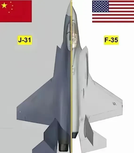 歼-35在尺寸上竟然比F-35还大了一圈