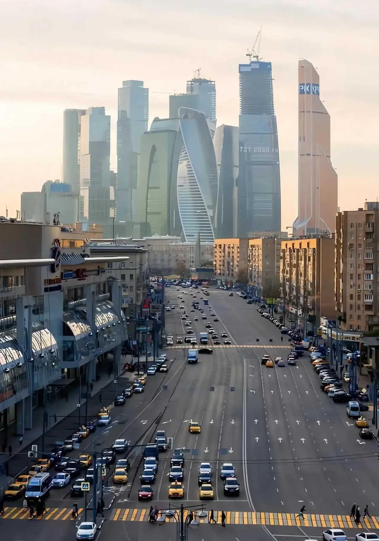莫斯科的街景，确实不错！
