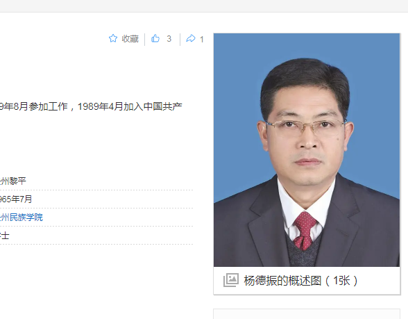 中纪委消息，杨德振被双开