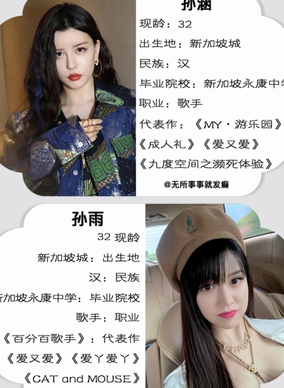 喔趣！原来她们是真的双胞胎姐妹
一直以为她们是姐妹，没想到是双胞胎姐妹！
	
马