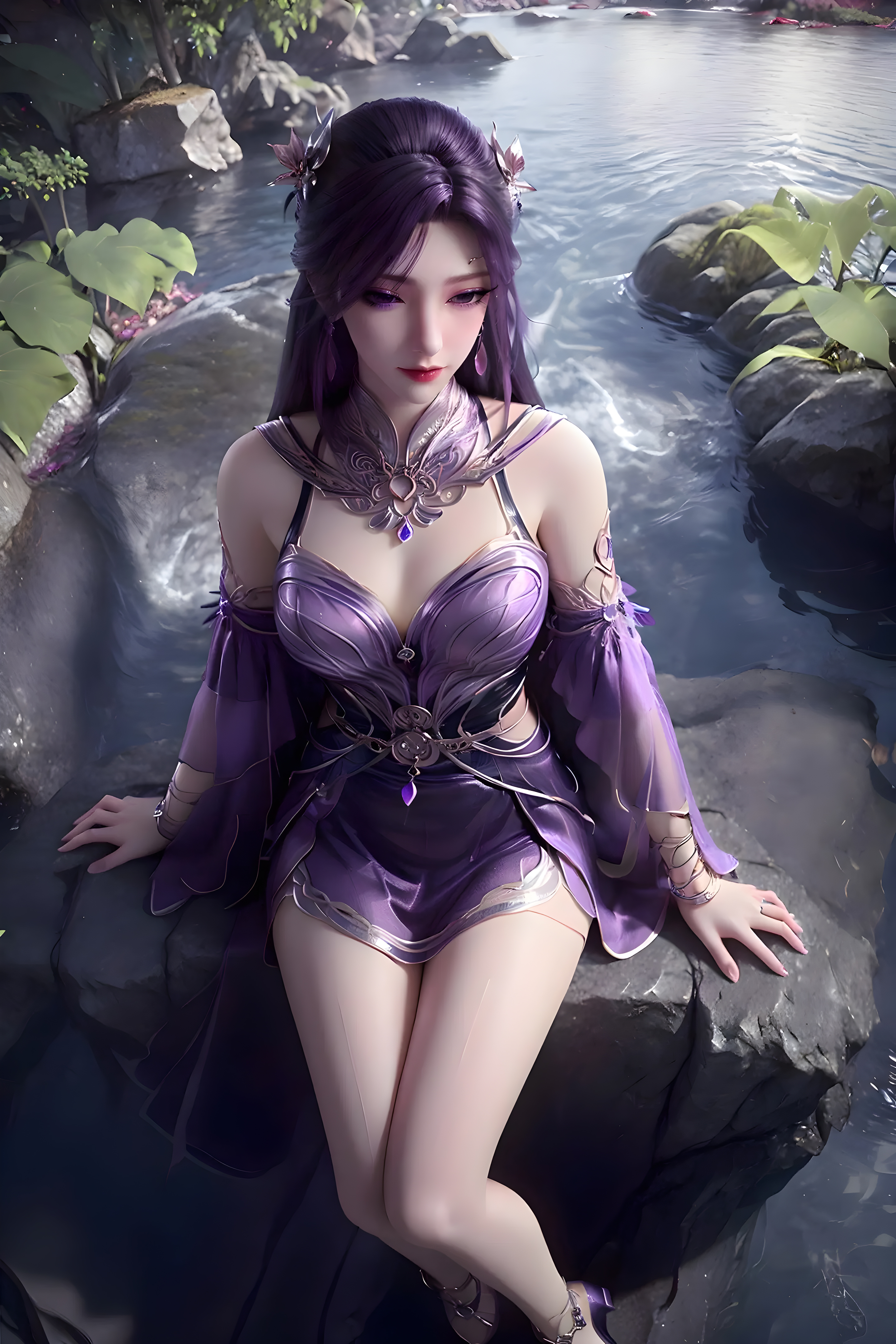 国漫女神高清无水印壁纸：不死门燕倾城，特来拜访天女殿下！