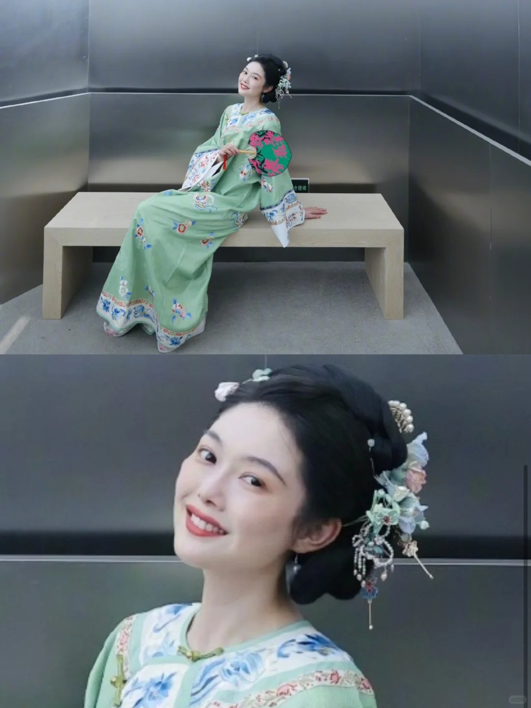 谁给晚晚修的这组图啊
晚晚更新的古装plog
怎么脸都修得变形了
有点不太符合晚
