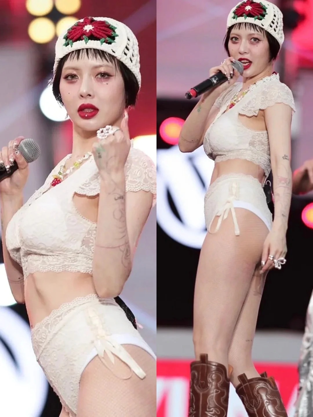 这放在内娱都是很炸裂的。。。
不得不说这妆造真没之前的好看了，在trouble 