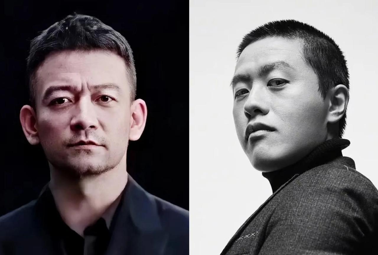 左边是流浪地球导演郭帆，
右边是哪吒导演饺子。
左边是双一流海南大学法学系毕业，