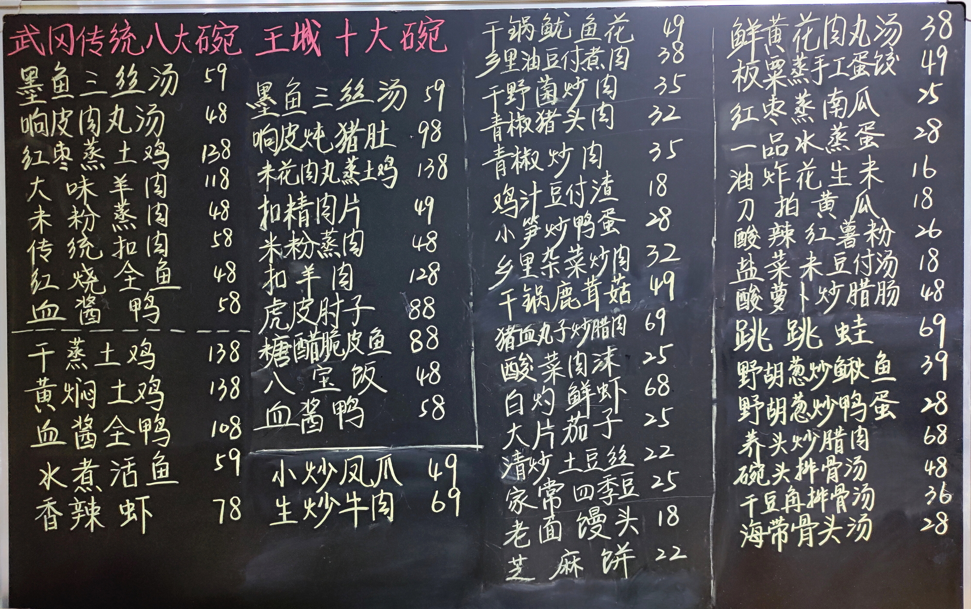 湖南武冈八大碗晚饭，出品不错。

1、墨鱼三丝汤，墨鱼、肉丝、冬笋丝、豆腐丝。
