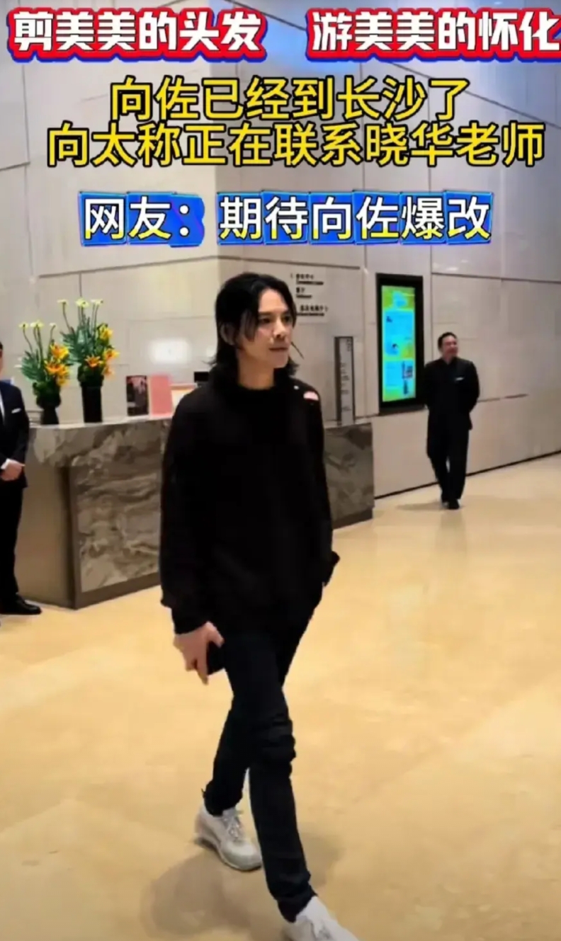 真的？假的？
向太是懂流量的
向左也是把流量玩明白了，立马飞去搞个发型，好好把握