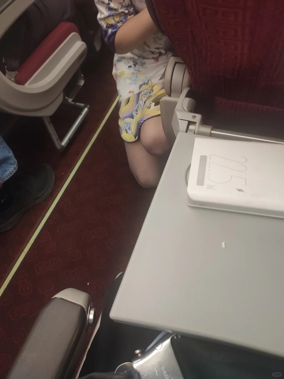 观海航空姐推销有感
海航一特干净精致的姐姐，推销海南特产，因为说的比较久，半蹲很