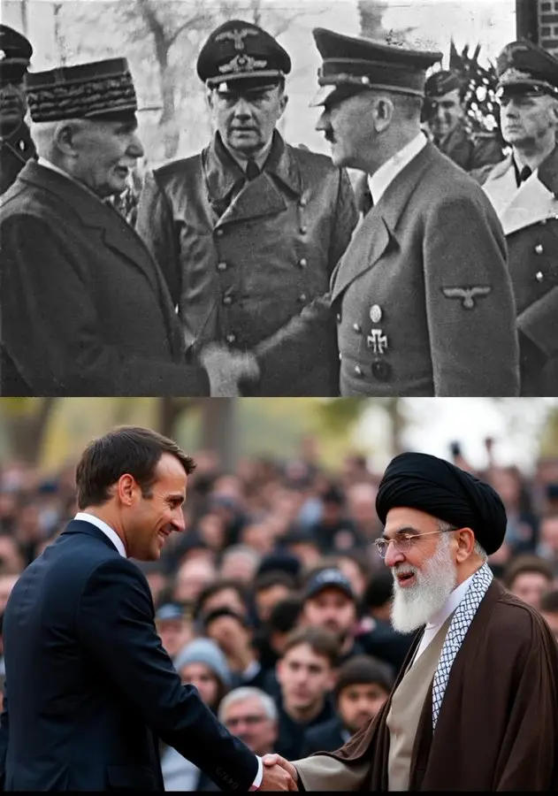 马克龙对内塔尼亚胡说：“提供武器不会给以色列带来安全。

在第二次世界大战中，法