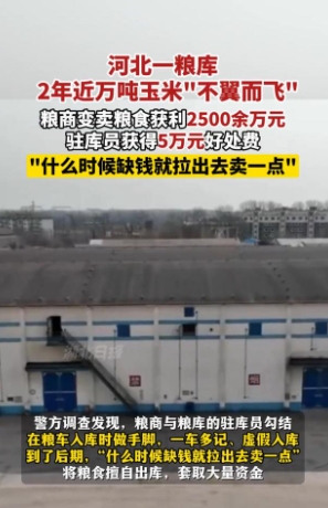 央视曝光！河北储备粮库万吨粮食神秘失踪，五大疑问待解！

第一，身为关键战略储备