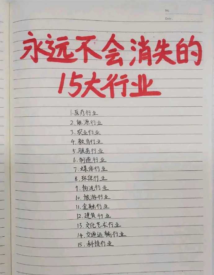 永远不会消失的行业，来说说有你们的行业吗？ ​​​