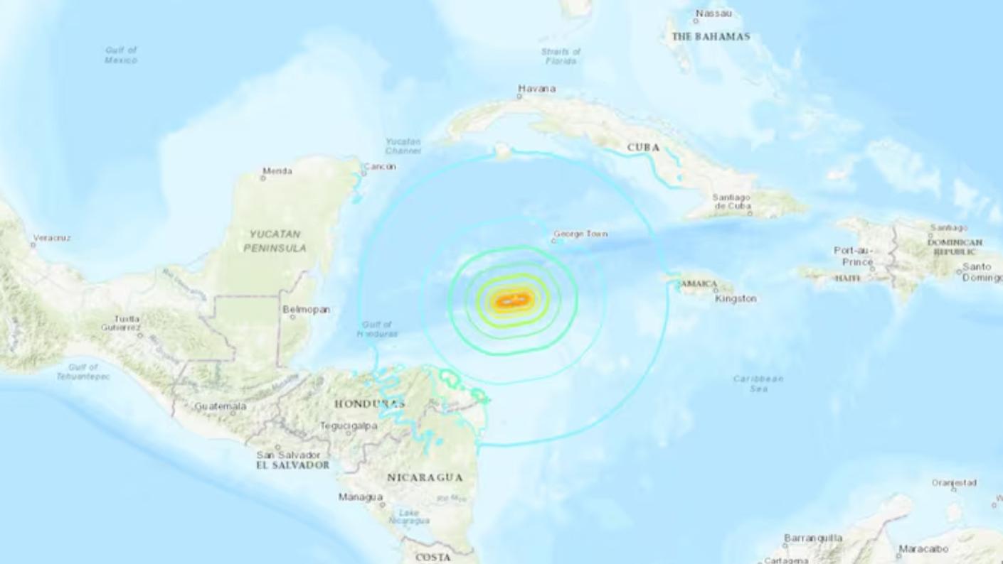加勒比海发生里氏7.6级地震