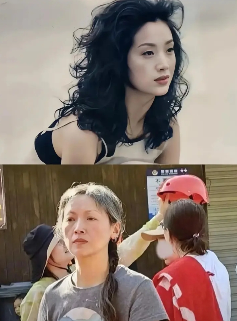 发现没，退圈女明星，退的越彻底，越让人怀念！

吴倩莲，最近被拍到头发花白，身材