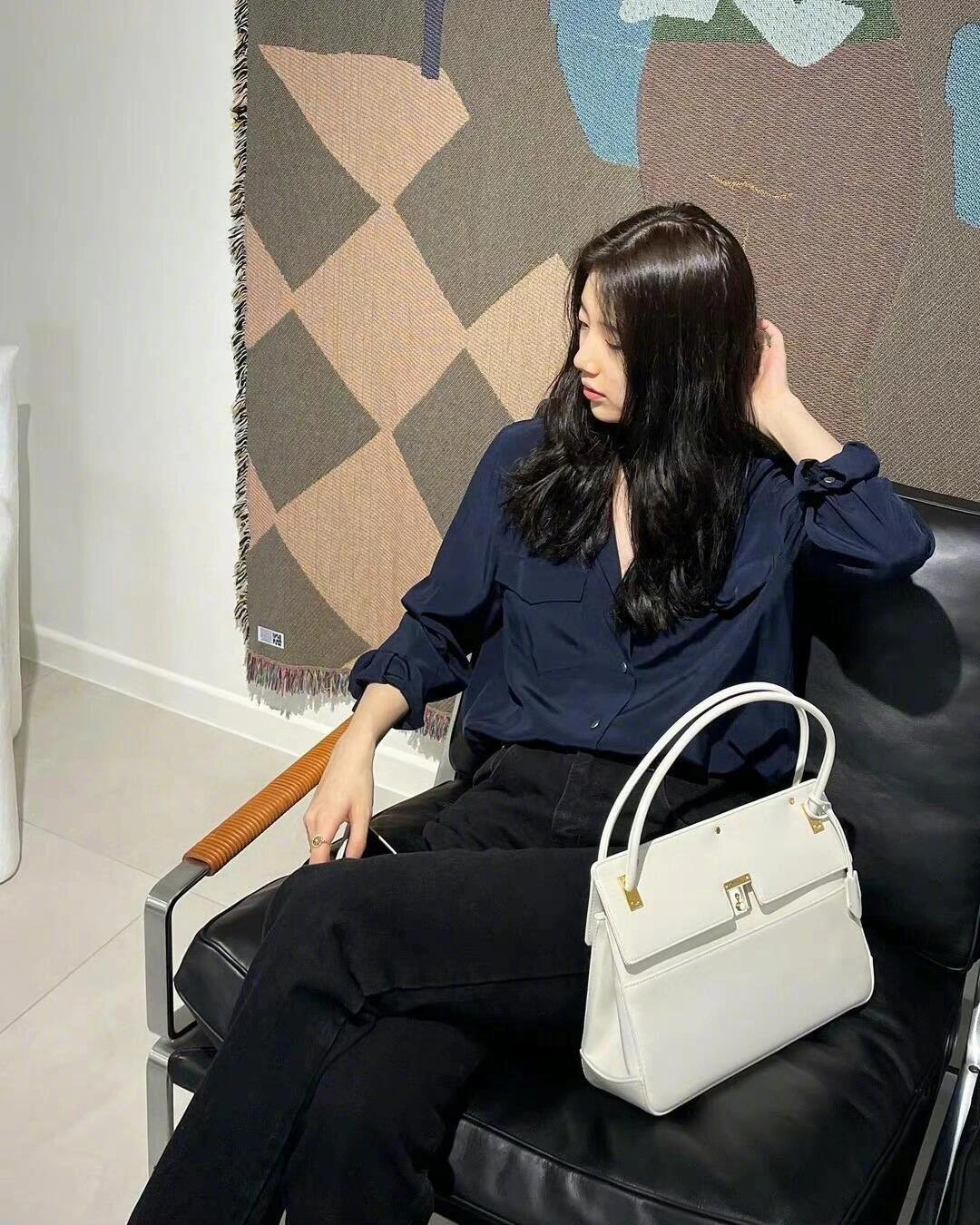 裴秀智不就是通勤风穿搭的神