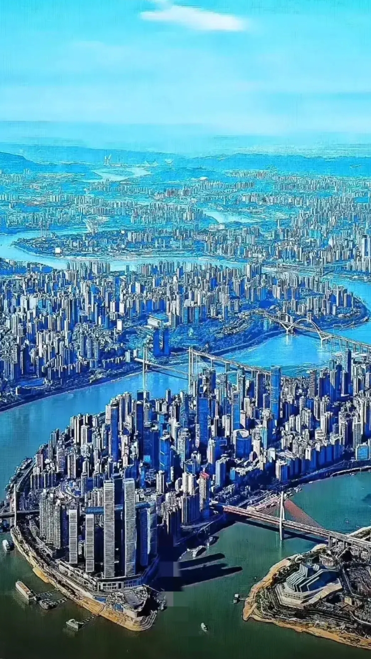 中国11个城镇人口超千万的超大城市。
1、重庆：常住人口3191.43万人，城镇