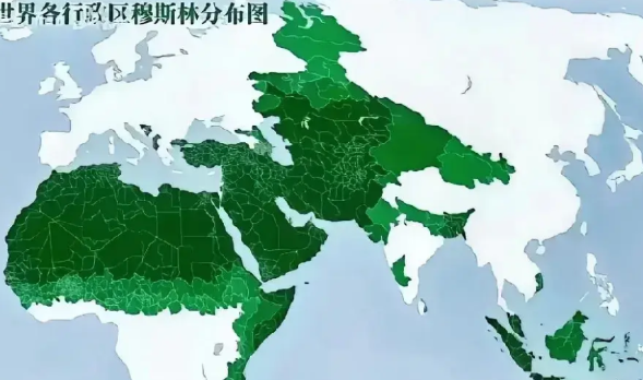 一个完整的印度，是我们天然阻挡绿色的屏障！

别看伊斯兰世界，生育率挺高，势力范