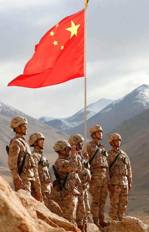 我站立的地方叫中国！致敬边防军人！