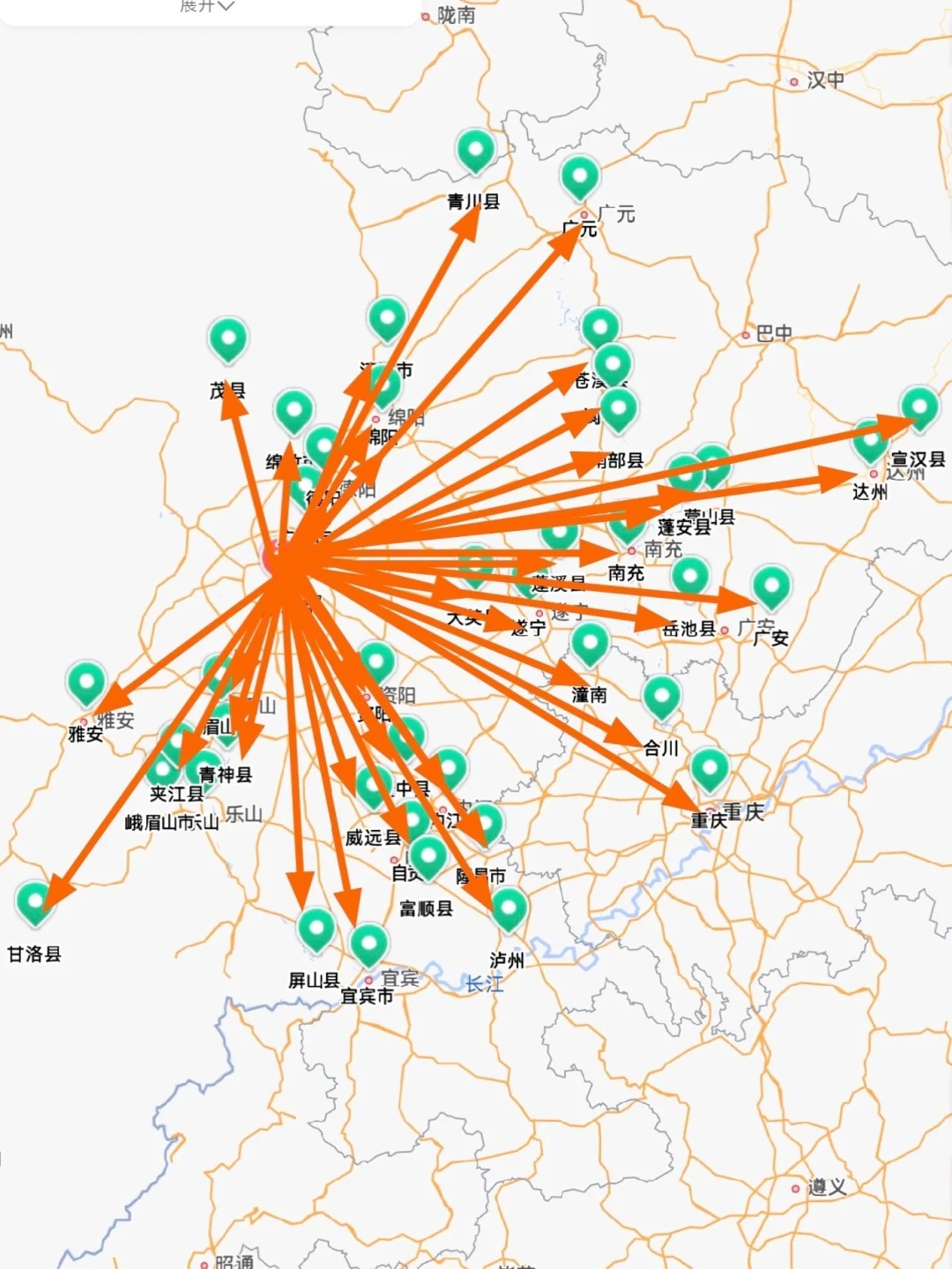 成都出发100元可以到这么多地方！！！
世界那么大 总要出去看看
走不了太远那就