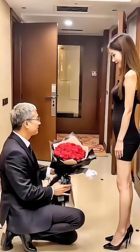 65岁大叔求婚25岁美女，看样子有成功的机会！