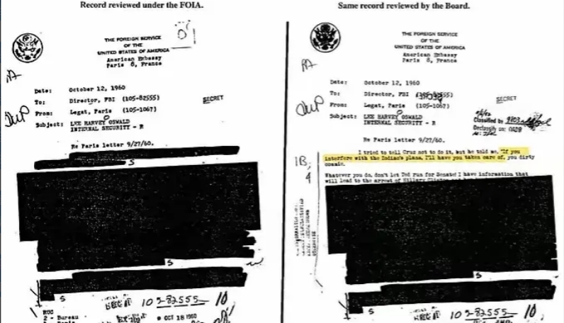 肯尼迪遇刺案档案公开，两个事实让世界看清美国。

第一，李·哈维·奥斯瓦尔德不是