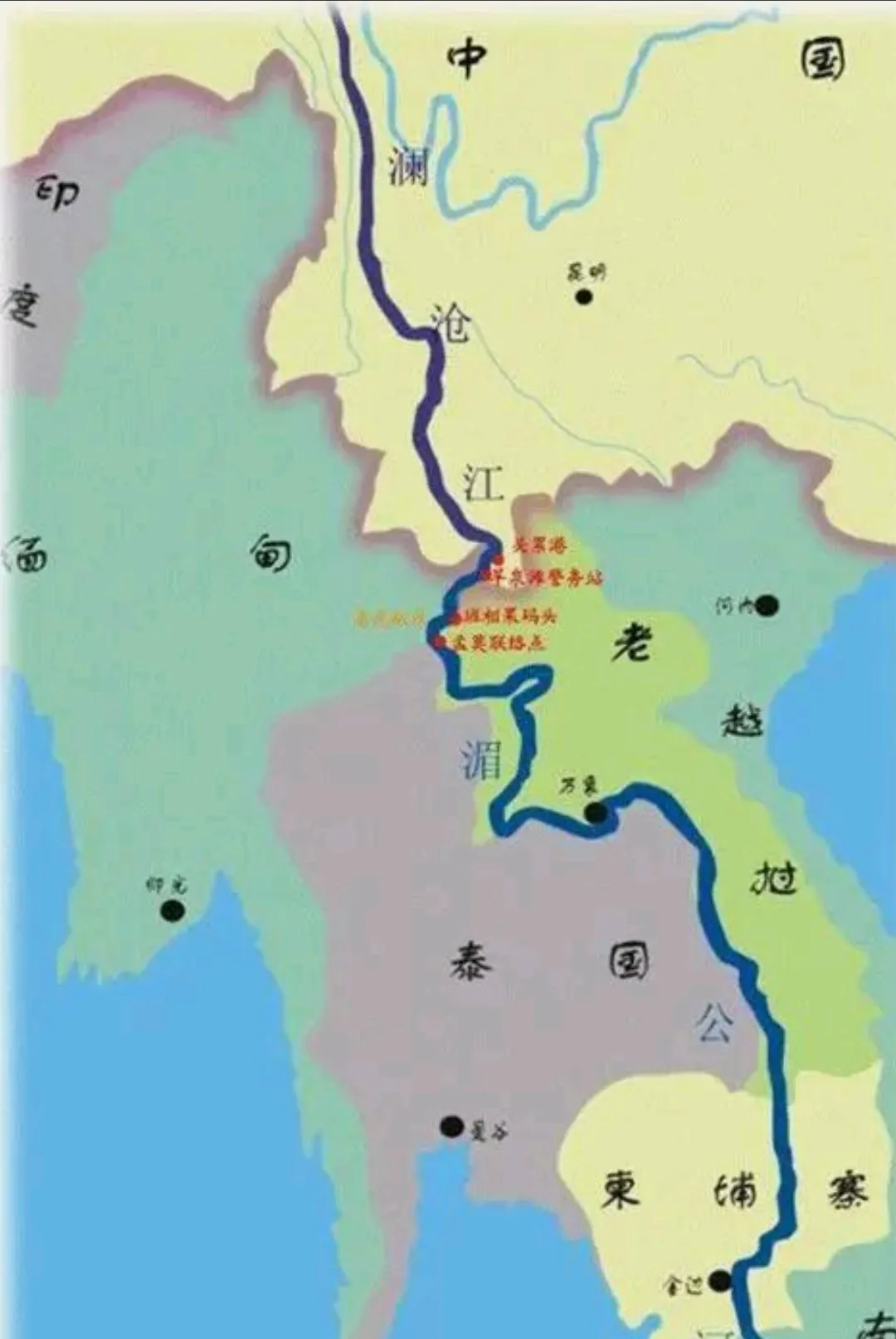 任何一个大国，绝不允许关系到自己命运的大河上游控制在别国手里（除非别国与自己体量