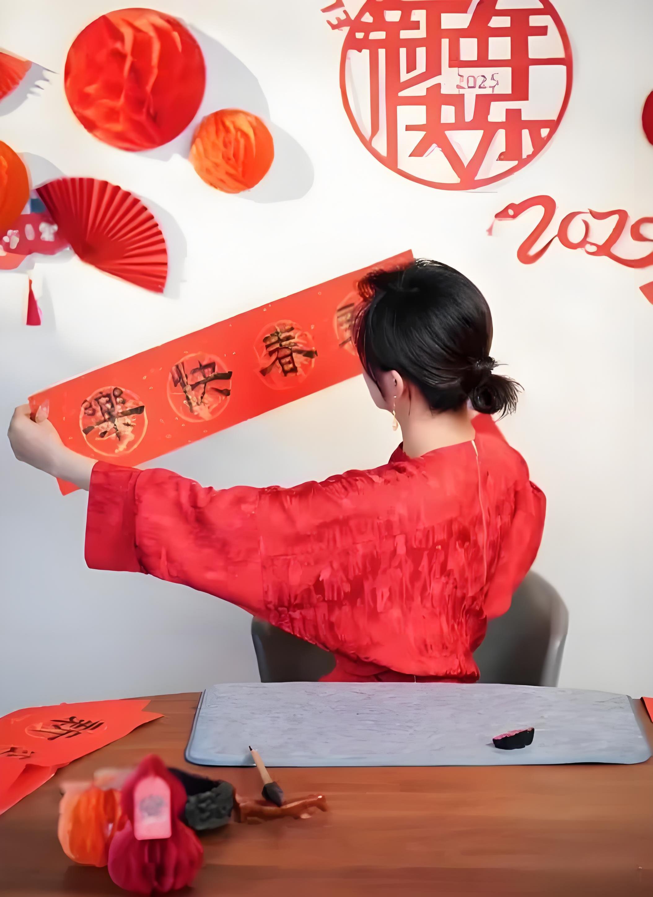 孙俪的毛笔字写的真不错，孙俪看来2025年有大动作，工作室今年特别活跃，孙俪穿一