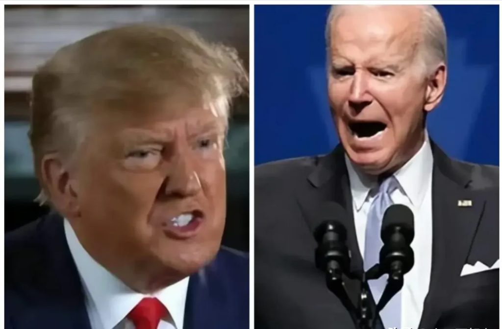 今日，美国政治舞台迎来了一场重磅对决——民主党候选人拜登与共和党候选人特朗普的首