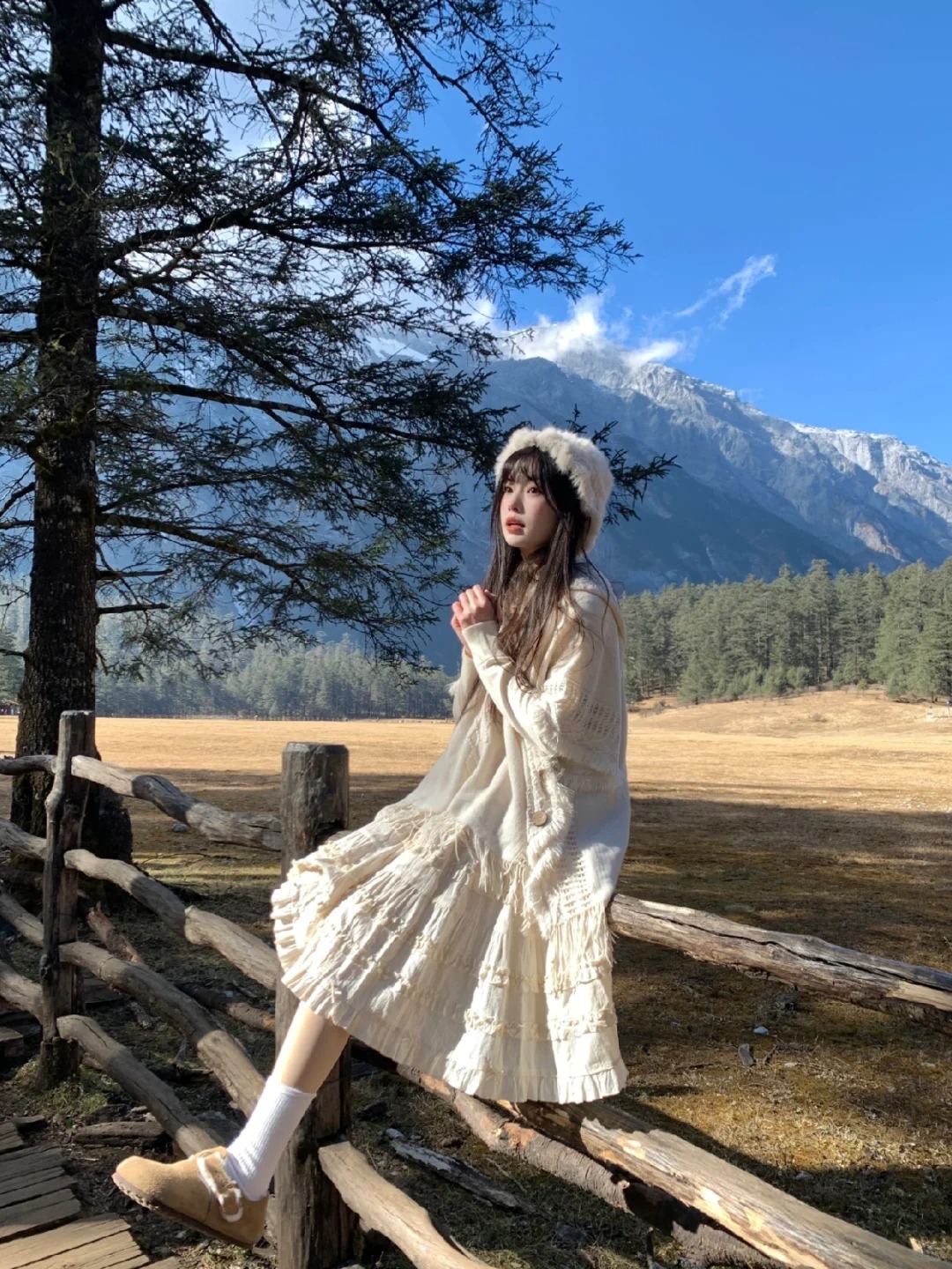 在云杉坪🏔️
我爱大自然！！！！🐏