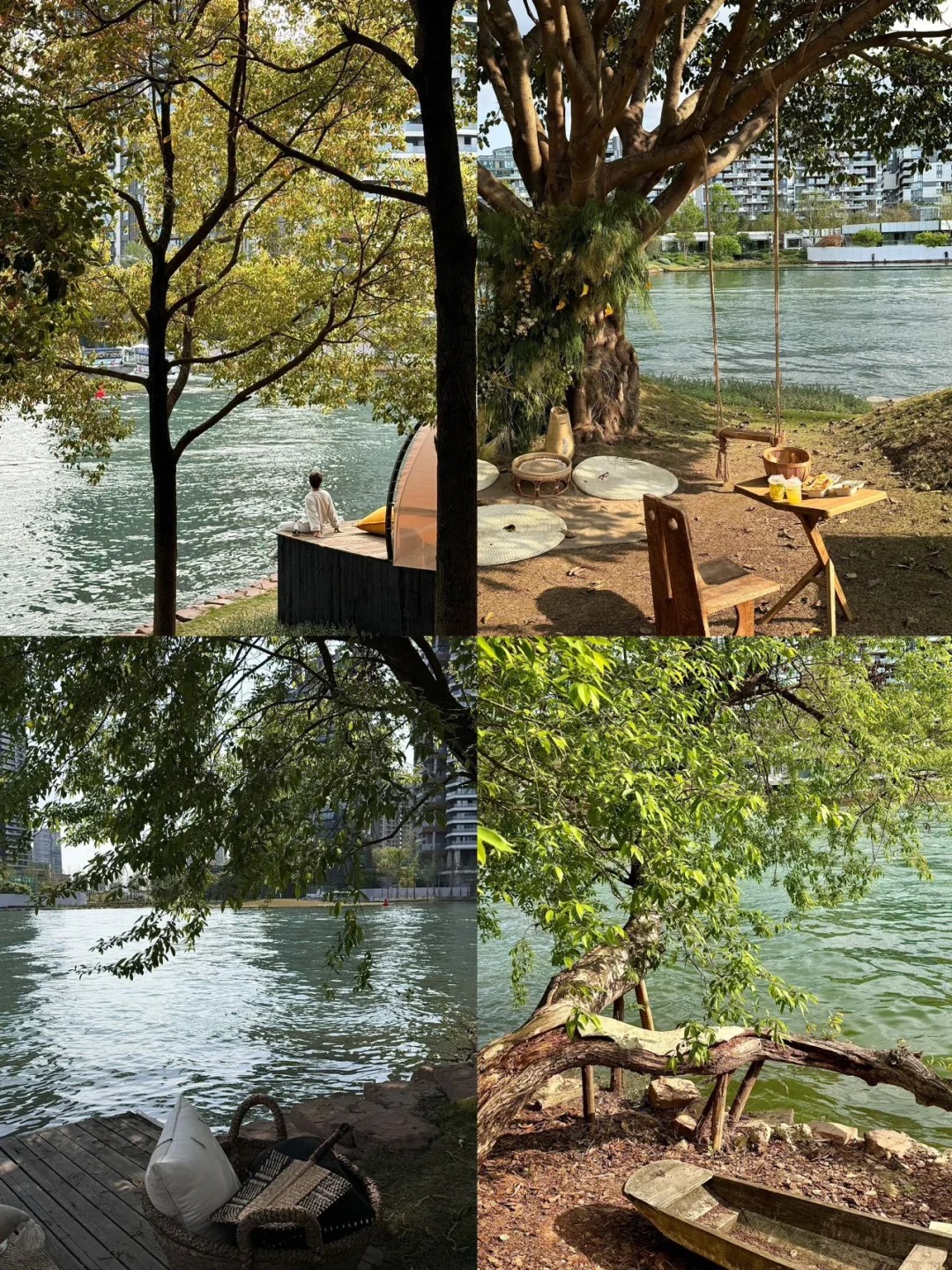 成都人拍照地已经next level了！！！
我好喜欢这个秋千！！！🆘
麓湖的