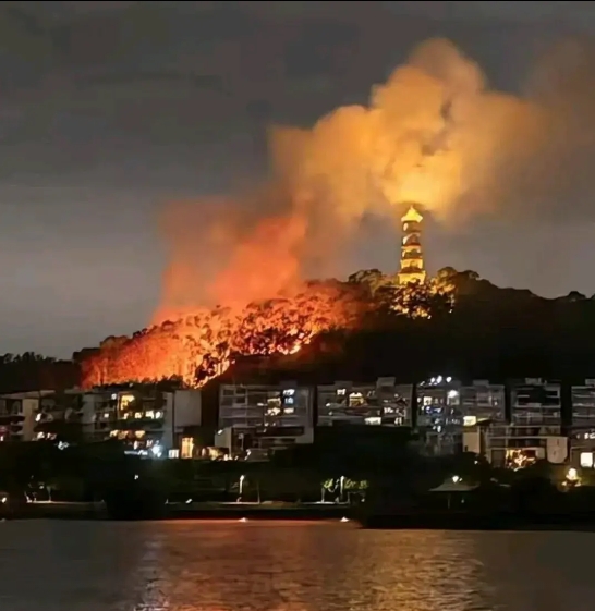 大年初二的晚上  东莞御花园“火”了
严格控制烟花的燃放时间和地点还是很有必要的