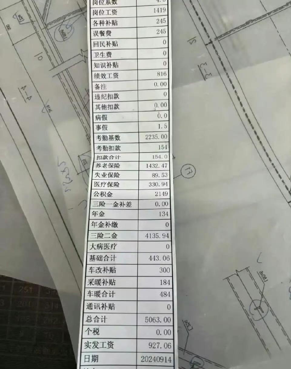 一张普普通通的工资条，道出了当下打工人的辛酸！哈哈哈哈哈！笑死了！